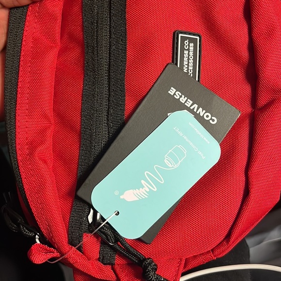 Red and Black Converse Transition Sling Hip Bag Fanny pack Unisex - Picture 3 of 6